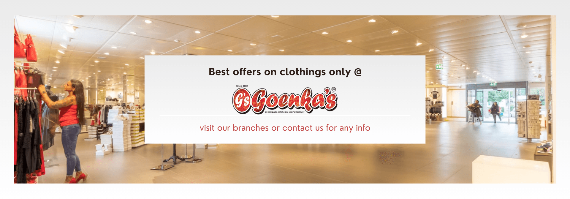 Goenka Ongoing Offers